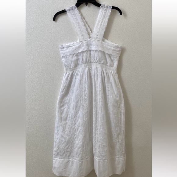 Abercrombie White Eyelet Midi Dress - Picture 4 of 5